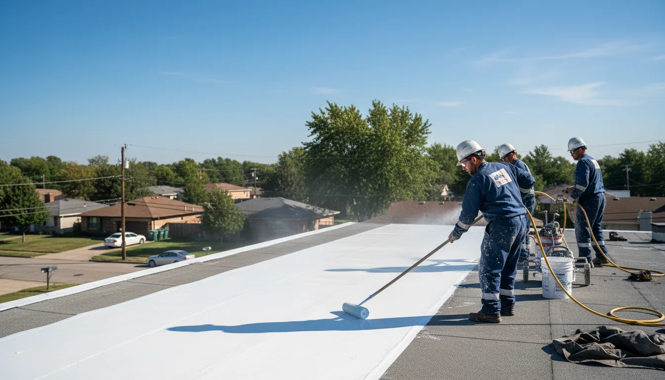 Commercial roof coating in Laurel Hill, NC near me